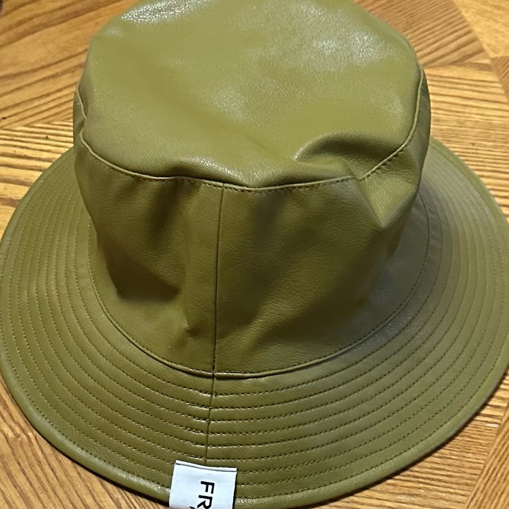 Leather Bucket Hat by Frnch Paris